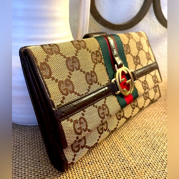 GUCCI Sherry line continental wallet - Picture 4 of 15
